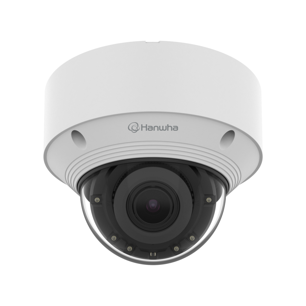 Hanwha Vision QNV-C9083R – 8 MP Yapay Zekâlı Motorlu Değişken Odaklı Dome Darbeye Dayanıklı IP Kamera