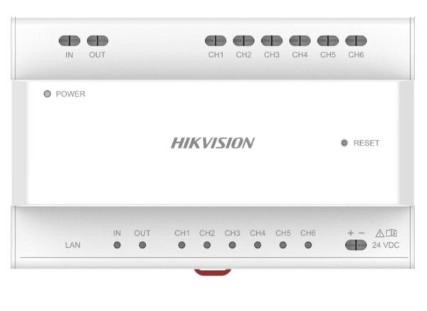 Hikvision DS-KAD706Y-S – 2 Telli IP 6 Portlu Dağıtıcı (S Versiyonu)