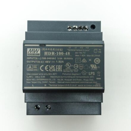 Hikvision DS-KAW92-4N – 2 Telli HD DIN Ray Güç Kaynağı, 92W 48V