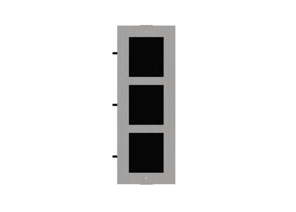 Hikvision DS-KD-ACF3/S – Modüler Kapı Paneli Gömme Montaj Aparatı (3 Modül)