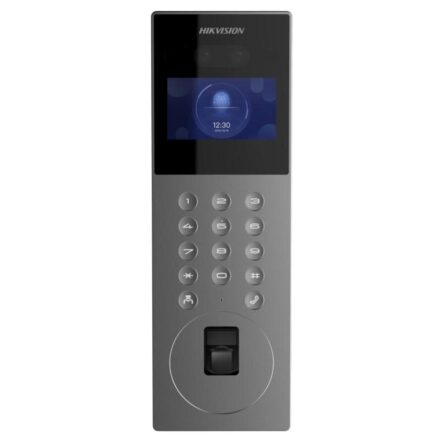 Hikvision DS-KD9203-FE6 – 4,3 inç Yüz Tanımalı IP Kapı Paneli, Parmak İzli, Wiegand