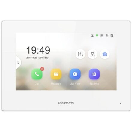 Hikvision DS-KH6320-WTE1(B)/White – 7 inç IP İç Ünite, Wi-Fi, Beyaz (KH6 Serisi)