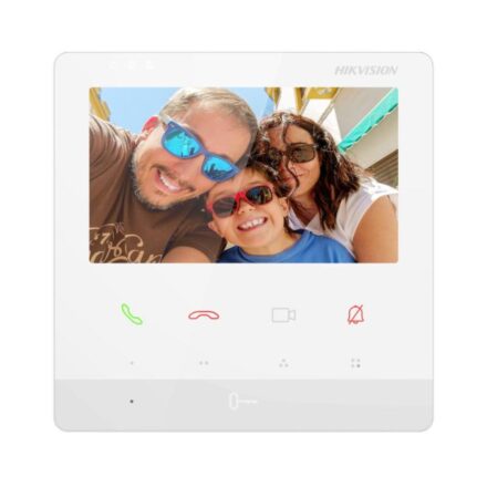 Hikvision DS-KH7100EY-E2/White – 4.3 inç 2 Telli HD İç Ünite, Beyaz