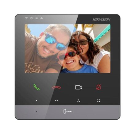 Hikvision DS-KH7100EY-WE2 – 4.3 inç 2 Telli HD Wi-Fi İç Ünite, Siyah