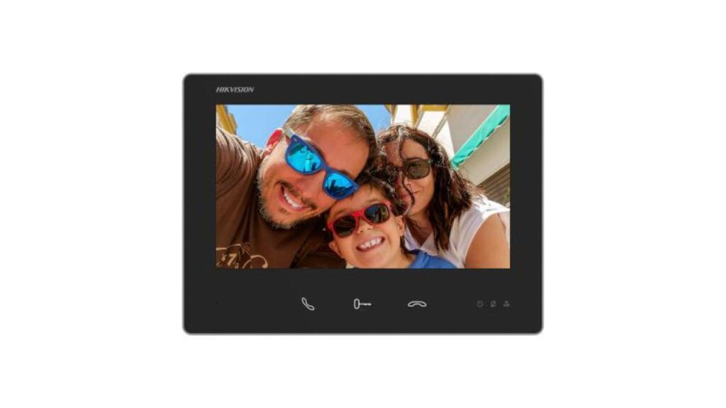 Hikvision DS-KH7300EY-TE2 – 7 inç 2 Telli HD Dokunmatik İç Ünite, Siyah