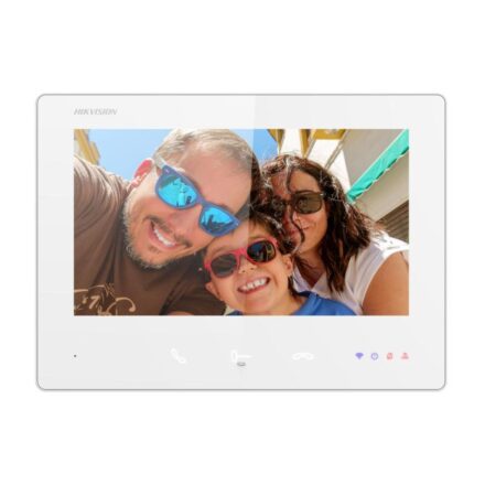 Hikvision DS-KH7300EY-WTPE2/White – 7 inç 2 Telli HD Kendin Kur (DIY) İç Ünite, Wi-Fi, Beyaz