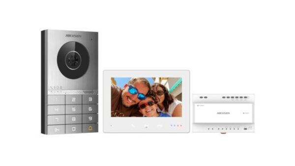 Hikvision DS-KIS706EY – 2 Telli HD Villa Görüntülü Diafon Seti (Tuş Takımlı)