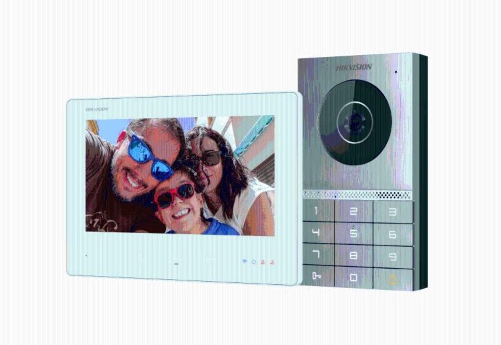 Hikvision DS-KIS708EY – 2 Telli HD Kendin Kur (DIY) Villa Diafon Seti (Tuş Takımlı)
