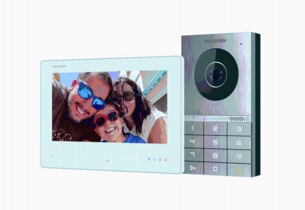 Hikvision DS-KIS708EY – 2 Telli HD Kendin Kur (DIY) Villa Diafon Seti (Tuş Takımlı)