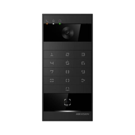 Hikvision DS-KV8114-KWQE1 – 4 MP Metal IP Villa Kapı Paneli (Tuş Takımlı, QR Kodlu)
