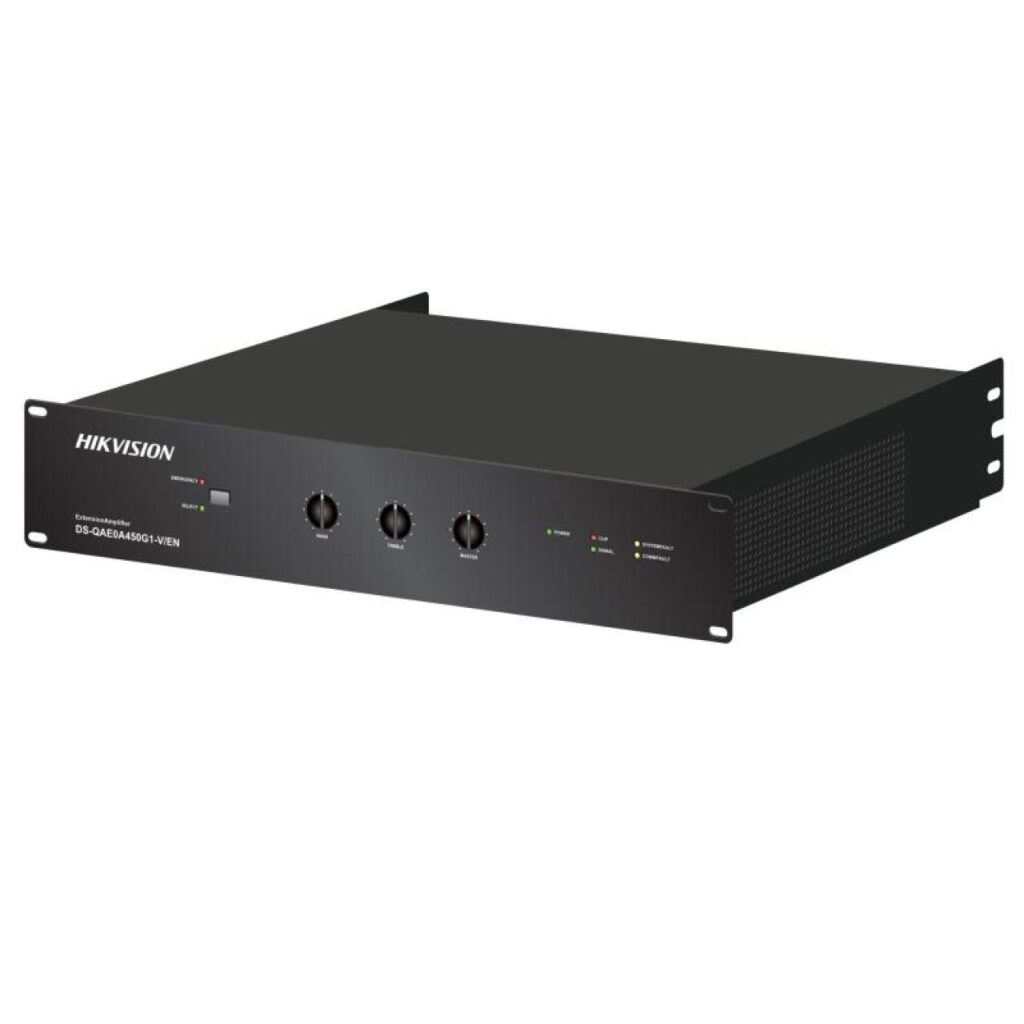 Hikvision DS-QAE0A450G1-V/EN – 450W EN54 Acil Anons (EVAC) Amplifikatörü