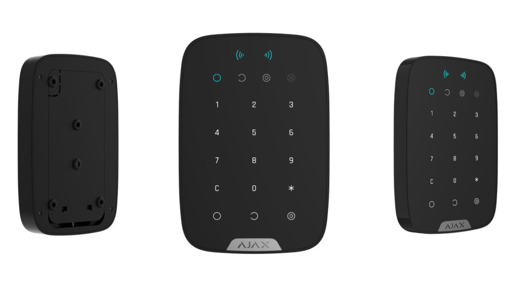 Ajax KeyPad Plus Jeweller – Dokunmatik düğmeli kablosuz tuş takımı