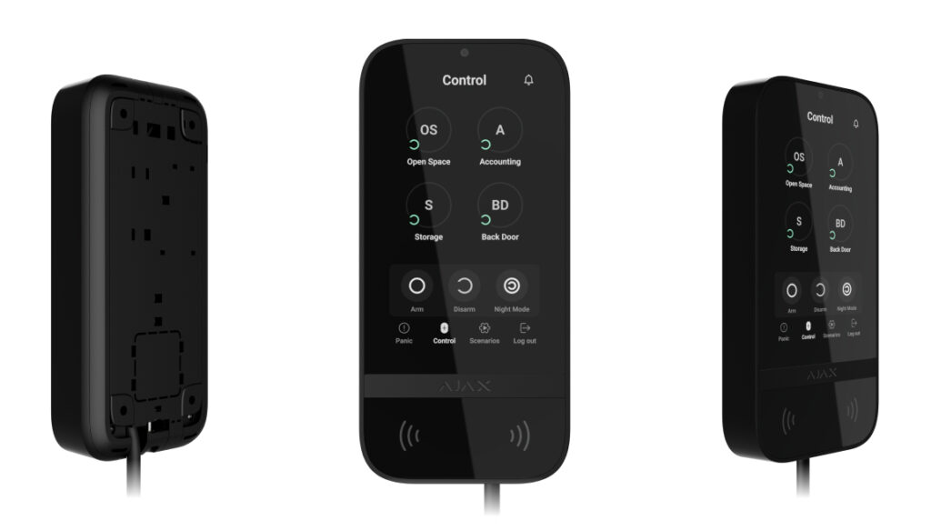 Ajax Superior KeyPad TouchScreen Fibra – Dokunmatik ekranlı kablolu tuş takımı