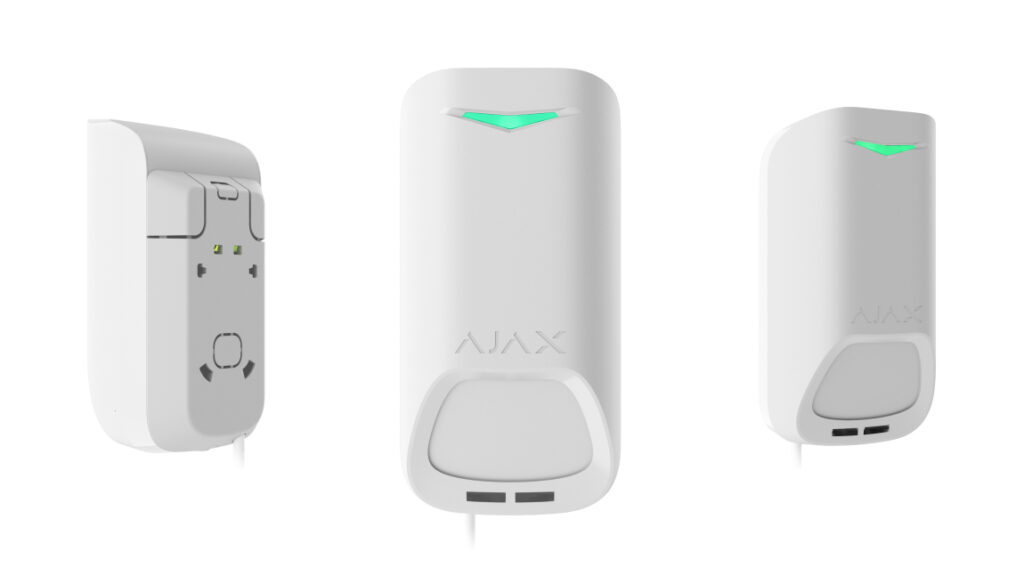 Ajax Superior MotionProtect Plus G3 Fibra – K-bandı mikrodalga ve anti-maskeleme özellikli kablolu PIR hareket dedektörü