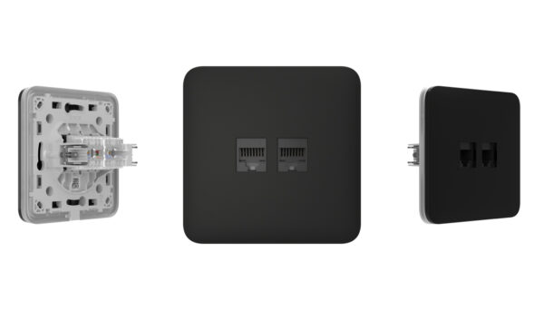 Ajax Outlet (LAN) – İki portlu Ethernet duvar prizi