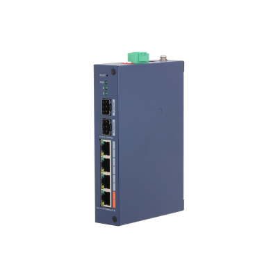 Dahua CHS4206-4ET-60 – 6 Port Bulut Yönetimli Endüstriyel Switch, 4 Port PoE 2SFP