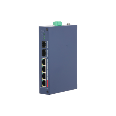 Dahua CHS4206-4ET-90 – 6 Port Bulut Yönetimli Endüstriyel Switch, 4 Port PoE 2 SFP