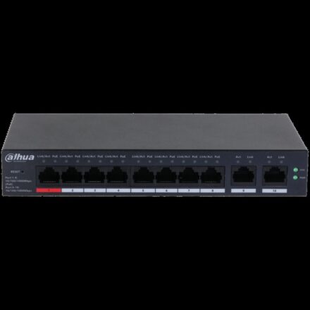 Dahua CS4010-8GT-110 – 10 Port Bulut Yönetimli Gigabit Switch, 8 Port PoE