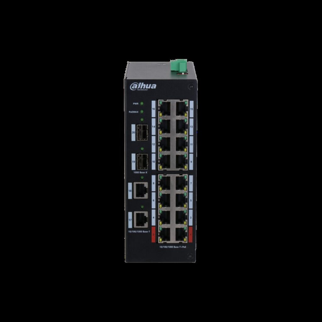 Dahua HS3220-16GT-190 – 20 Port Gigabit Switch, 16 Port PoE