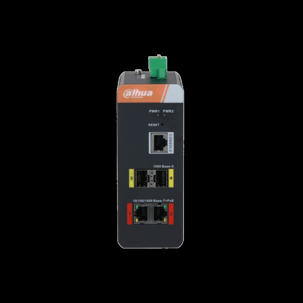 Dahua IS4204-2GT-120 – 4 Port Yönetilebilir Endüstriyel Gigabit Switch, 2 Port PoE