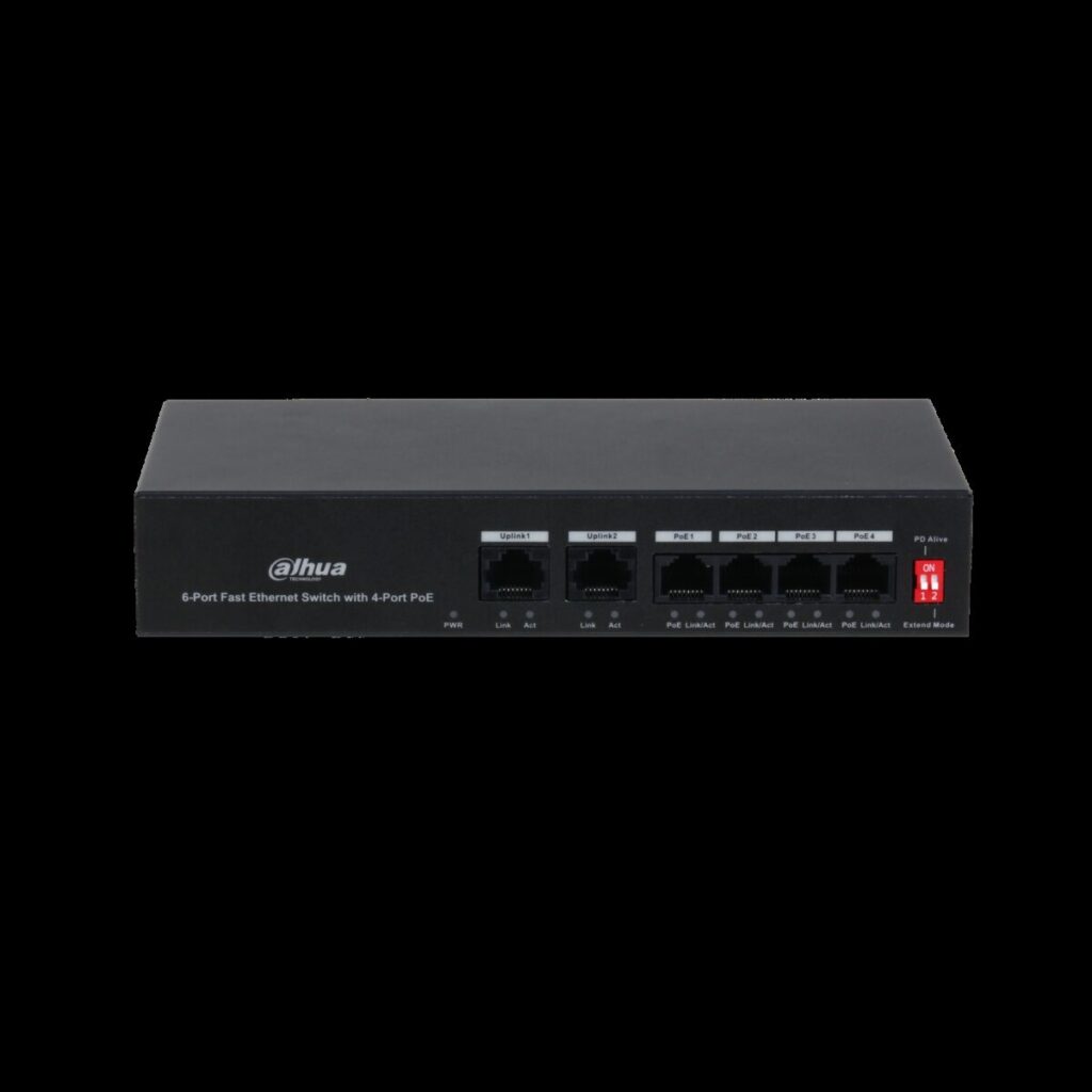 Dahua PFS3006-4ET-36 – 6 Port Fast Ethernet Switch, 4 Port PoE