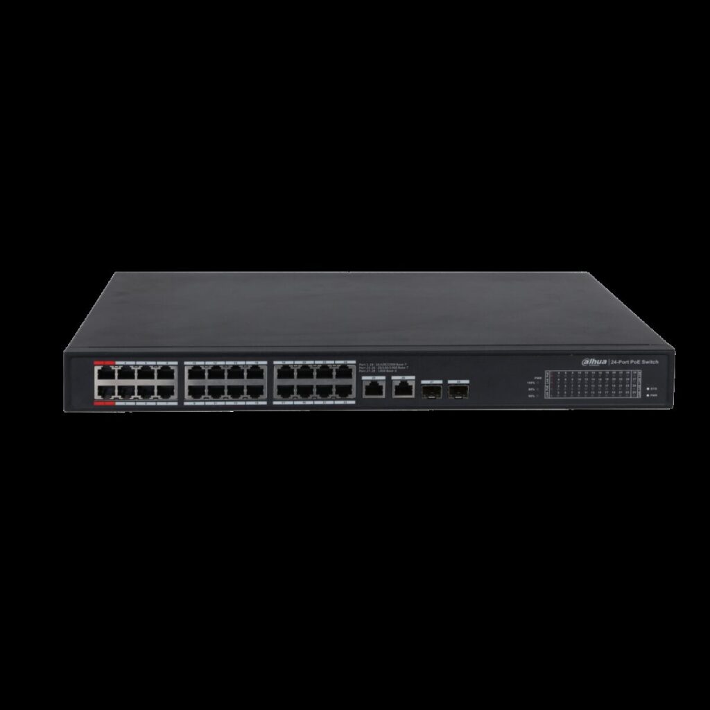 Dahua PFS3228-24GT-360 – 28 Port Tam Gigabit Switch, 24 Port PoE