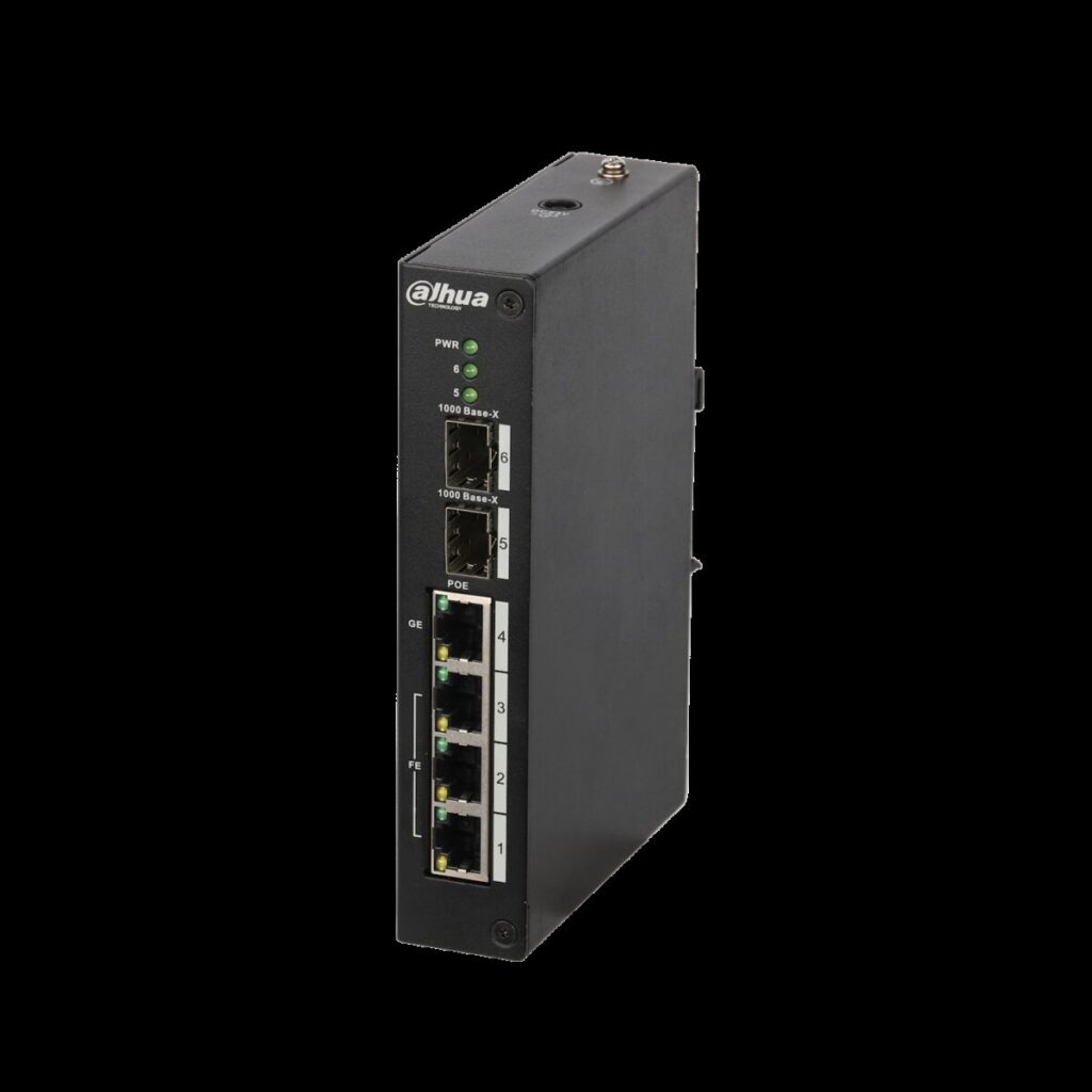 Dahua PFS4206-4P-120 – 4 Port PoE Yönetilebilir Switch
