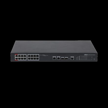 Dahua PFS4218-16ET-190 – 16 Port PoE Switch (16FE PoE + 2GE Kombo + 2GE SFP Kombo, Toplam 190W PoE)