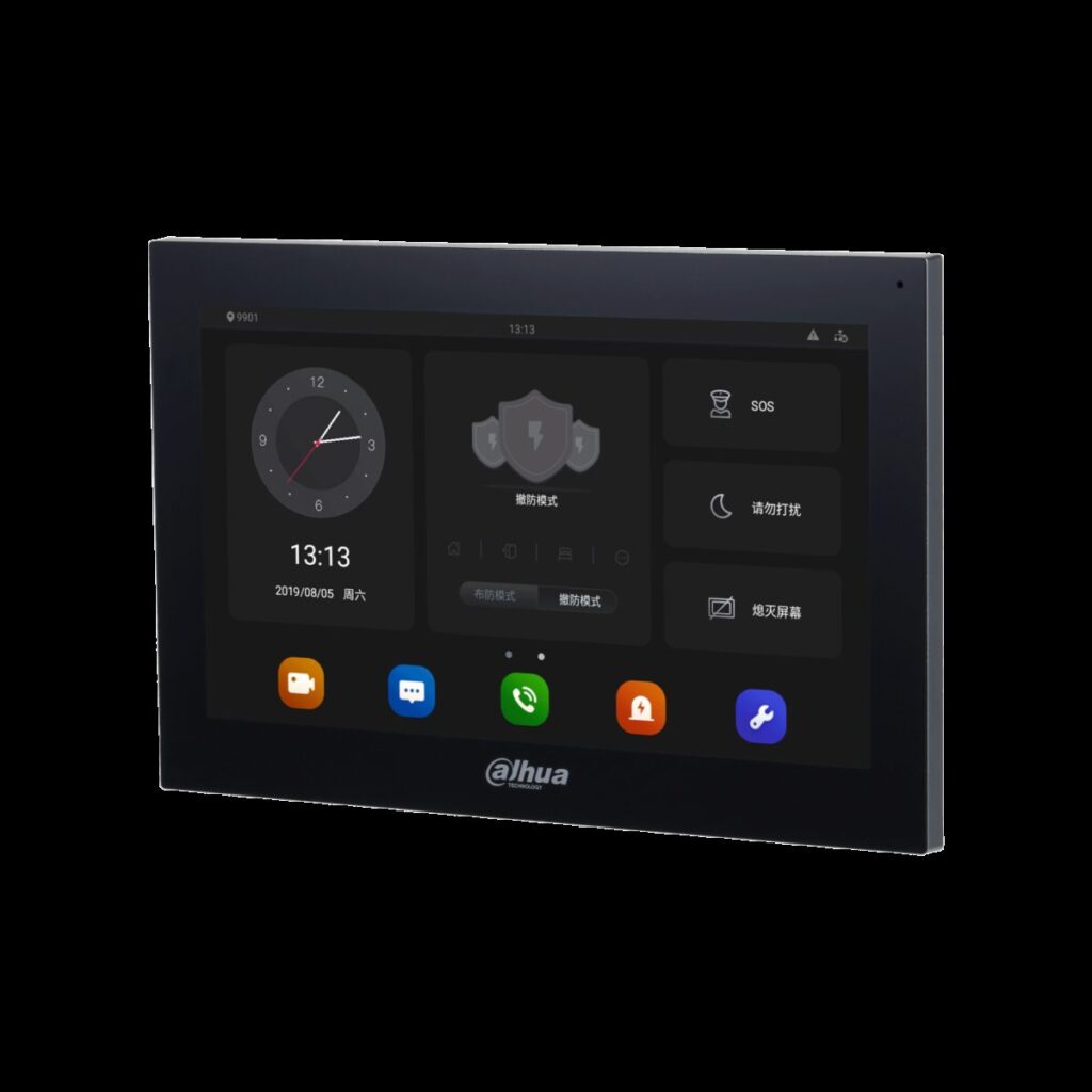 Dahua VTH5341G-W – 10 inç Android Dijital İç Ünite (Siyah)