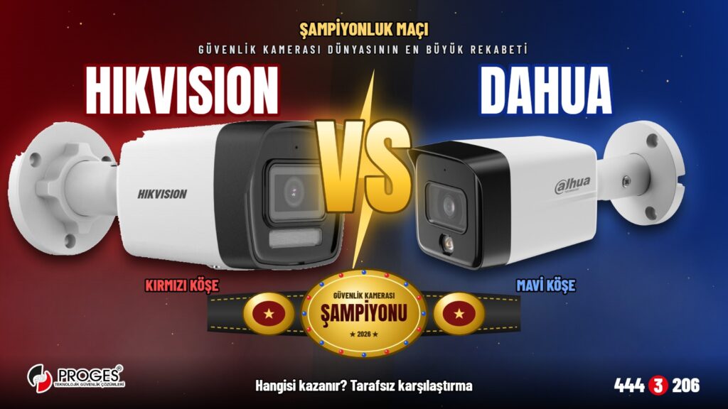 Hikvision ve Dahua güvenlik kameraları şampiyonluk kemeri için karşı karşıya