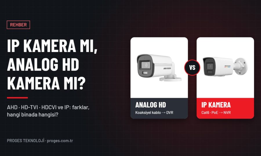 IP Kamera mı Analog (AHD) Kamera mı? Farkları ve Hangisi Seçilmeli