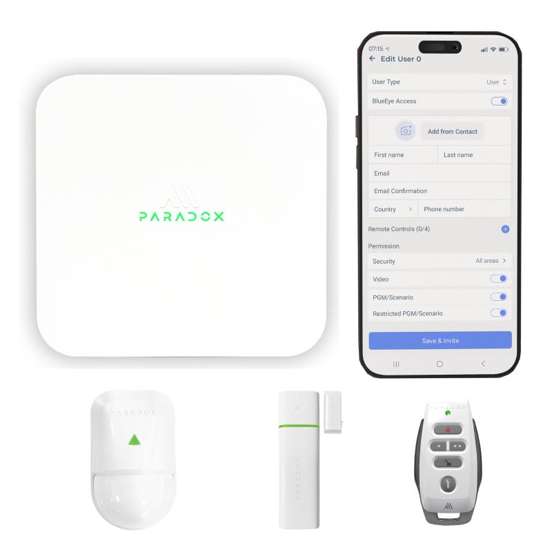 Paradox M25SET – Hibrit Alarm Seti (Wi-Fi / Ethernet)