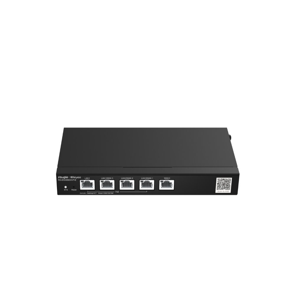 Ruijie Reyee RG-EG305GH-P-E – 5 Port(4xPoE) 1500Mbps 350 Kullanıcı Router