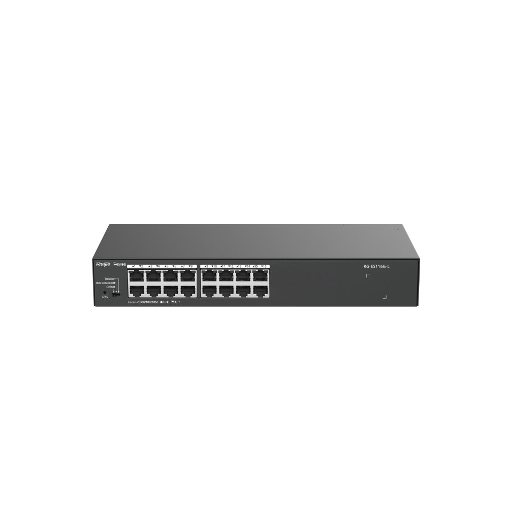 Ruijie Reyee RG-ES116G-L – 16 Port 10/100/1000 Yönetilemez Switch