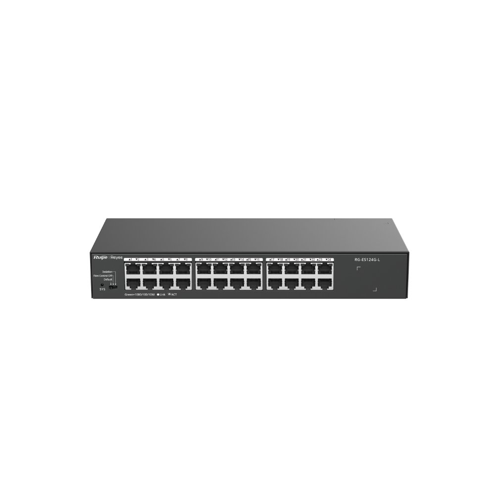 Ruijie Reyee RG-ES124G-L – 24 Port 10/100/1000 Yönetilemez Switch