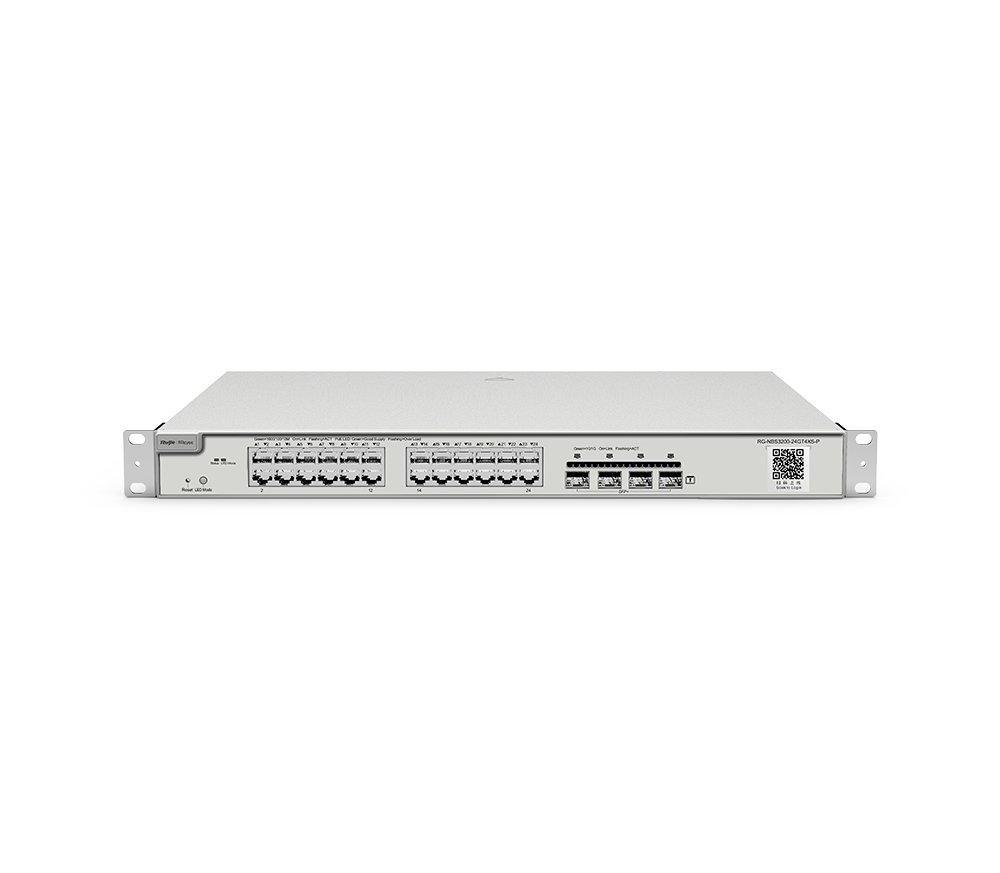 Ruijie Reyee RG-NBS3200-24GT4XS – 24 Port 10/100/1000 +4SFP/10G Yönetilebilir Switch