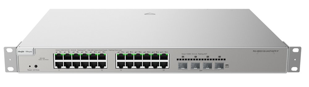 Ruijie Reyee RG-NBS5100-24GT4SFP-P – 24x Gigabit PoE 370W +4xSFP Yönetilebilir Switch