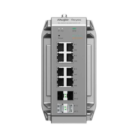 Ruijie Reyee RG-NIS3100-8GT4SFP-HP – 8x 10/100/1000 PoE 240W +4SFP Endüstriyel Switch