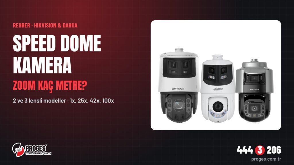 Speed dome kamera rehberi: Hikvision ve Dahua çift ve üç lensli PTZ kameralar, zoom kaç metre