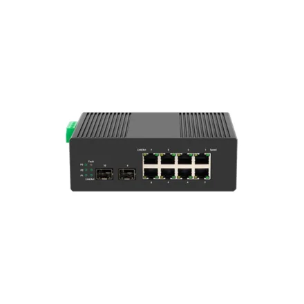 Tiandy EPS-END1008G-2SFP – 8 Port PoE + 2 Port SFP Endüstriyel Layer 2 Switch – EPS-END1008G-2SFP