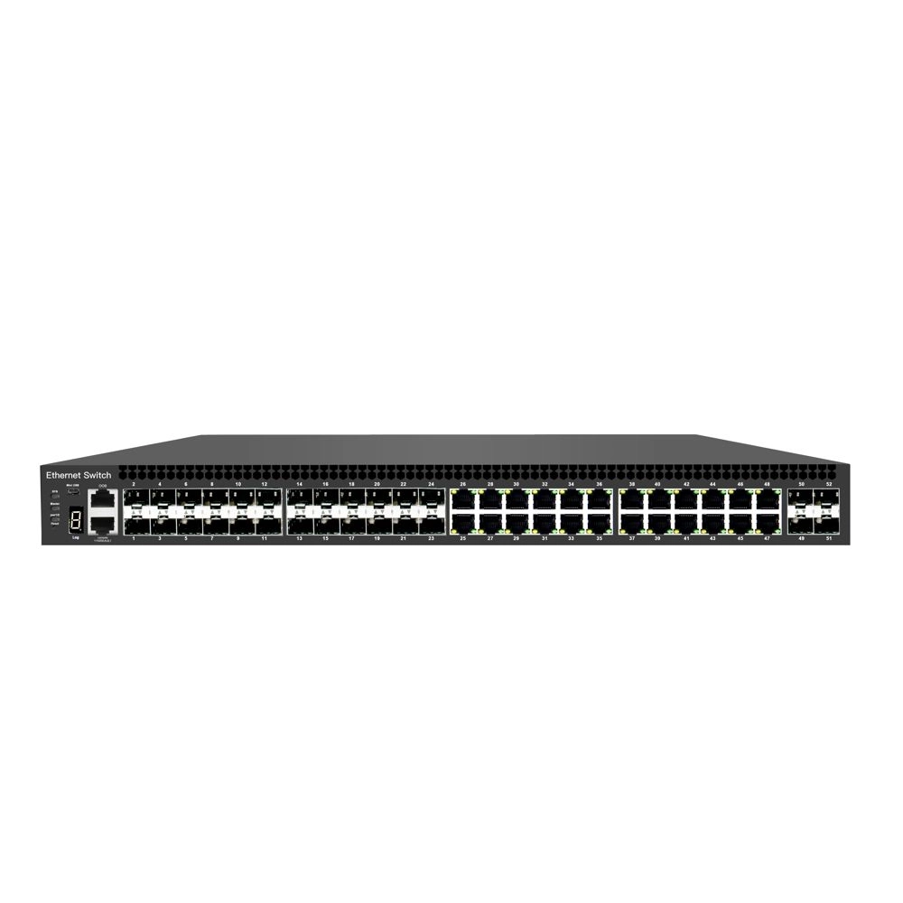 Tiandy TS-5024SFP-24G-4SFP10-L3 – 24 Port SFP + 4 Port 10 Gbps SFP + 24 Port + Layer 3 Toplama Switch