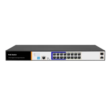 Tiandy YPS-3016G-2SFP-L2 – 16 Port PoE + 2 Port SFP Layer 2 Switch