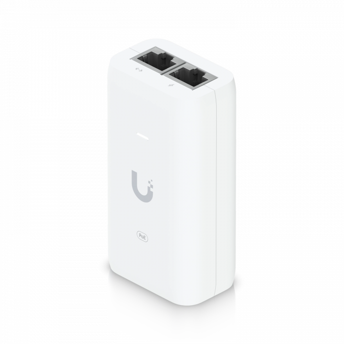 Ubiquiti U-POE-AF – UniFi U POE AF 15W, 48V DC, 0.32A Gigabit PoE Adaptör Enjektör