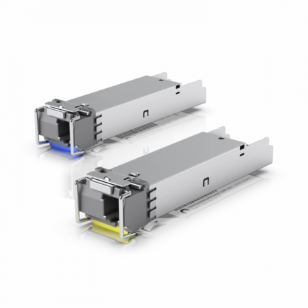 Ubiquiti UACC-OM-SM-1G-S-2 – UniFi 1G BiDi SFP Modül Seti, Tek Kıl Fiber (Simplex) Alıcı-Verici