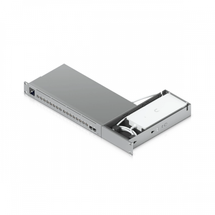Ubiquiti UACC-Pro-Max-16-RM – Pro Max 16 Rack Montaj Kiti, 1U Adaptör Gizlemeli