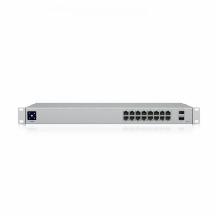 Ubiquiti USW-16-POE – UniFi Switch 16 PoE, 16-Port Gigabit, Fansız PoE+ Switch