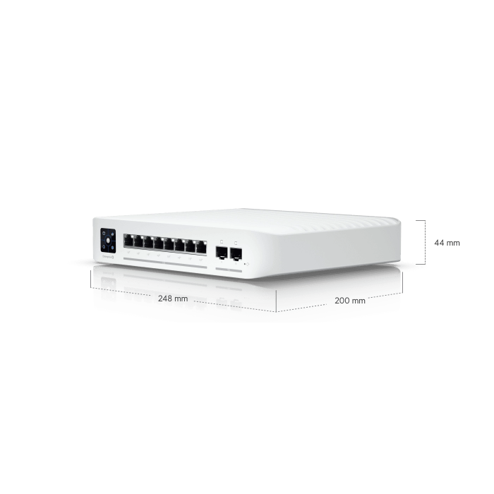 Ubiquiti USW-Enterprise-8-PoE – UniFi Switch Enterprise 8 PoE, 8-Port 2.5GbE Layer 3 PoE+ Switch