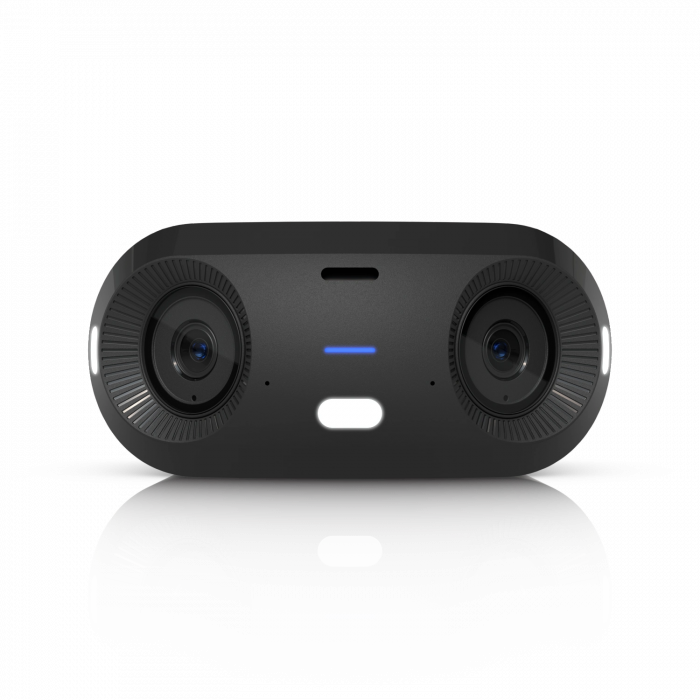 Ubiquiti UVC-G6-180-B – UniFi Protect G6 180 Siyah, Çift 8MP Sensörlü 16MP 180° AI Panoramik Kamera Siyah